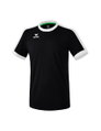 Erima Sport-Tshirt Trikot Retro Star (100% Polyester) schwarz/weiss Herren